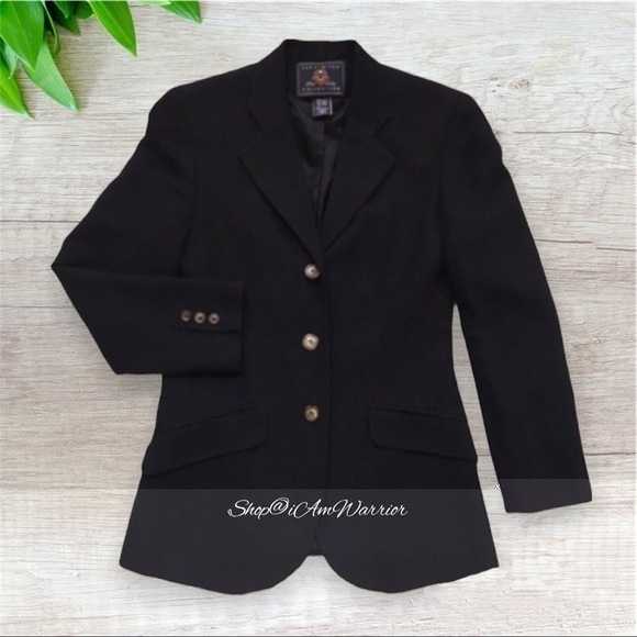 The Limited black tailored wool three button blazer *shop@iamwarrior - Picture 2 of 6